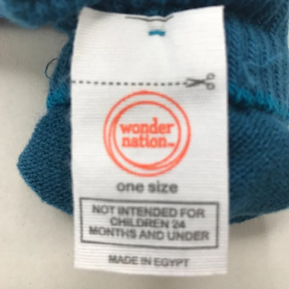 2 Pair Pack Wonder Nation Kids One Size Knit Gloves One Blue One Navy New